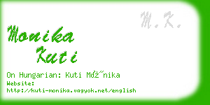 monika kuti business card